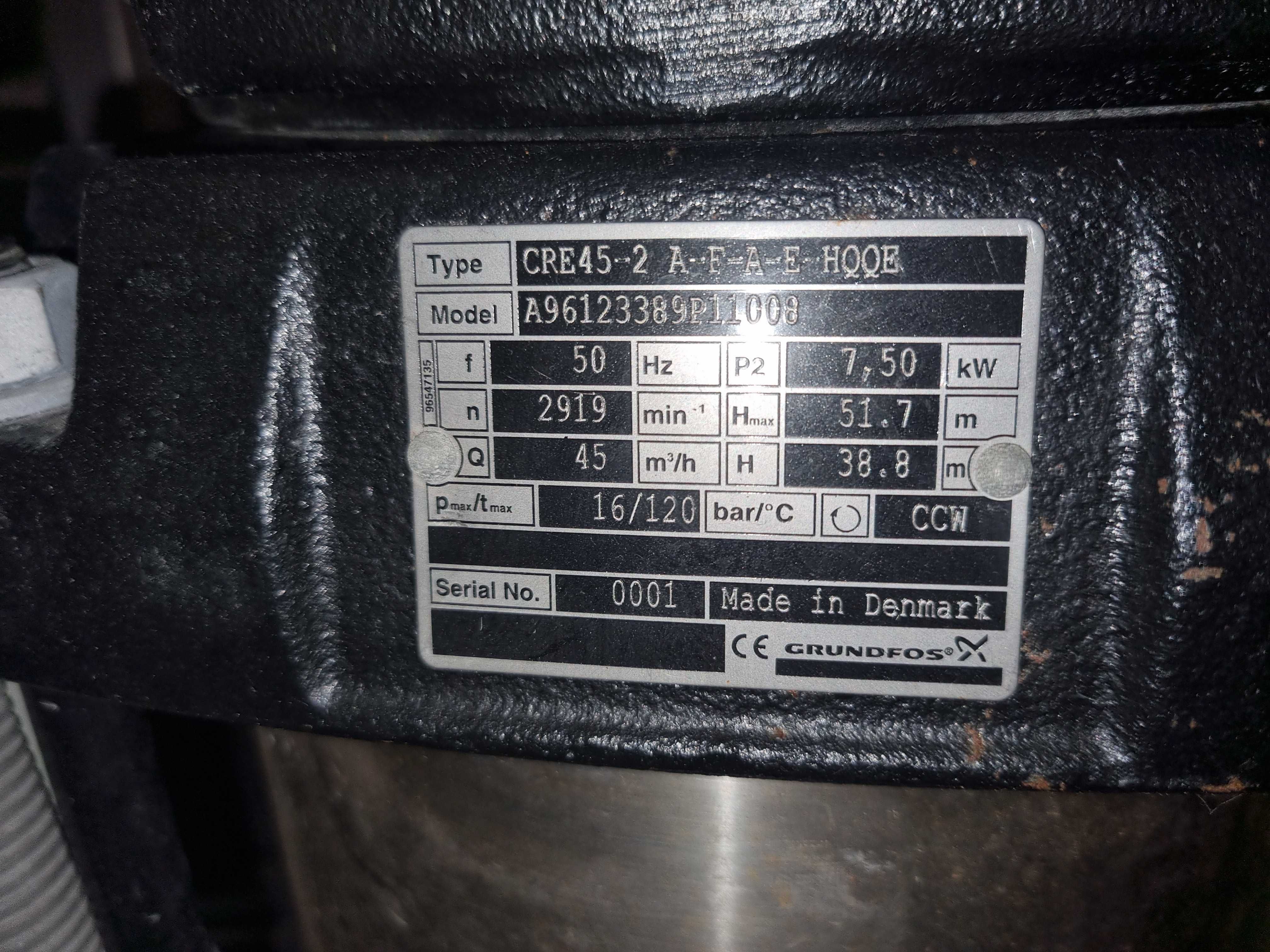 Pompa Grundfos CRE45-2 A-F-A-E-HQQE Netto 6.000