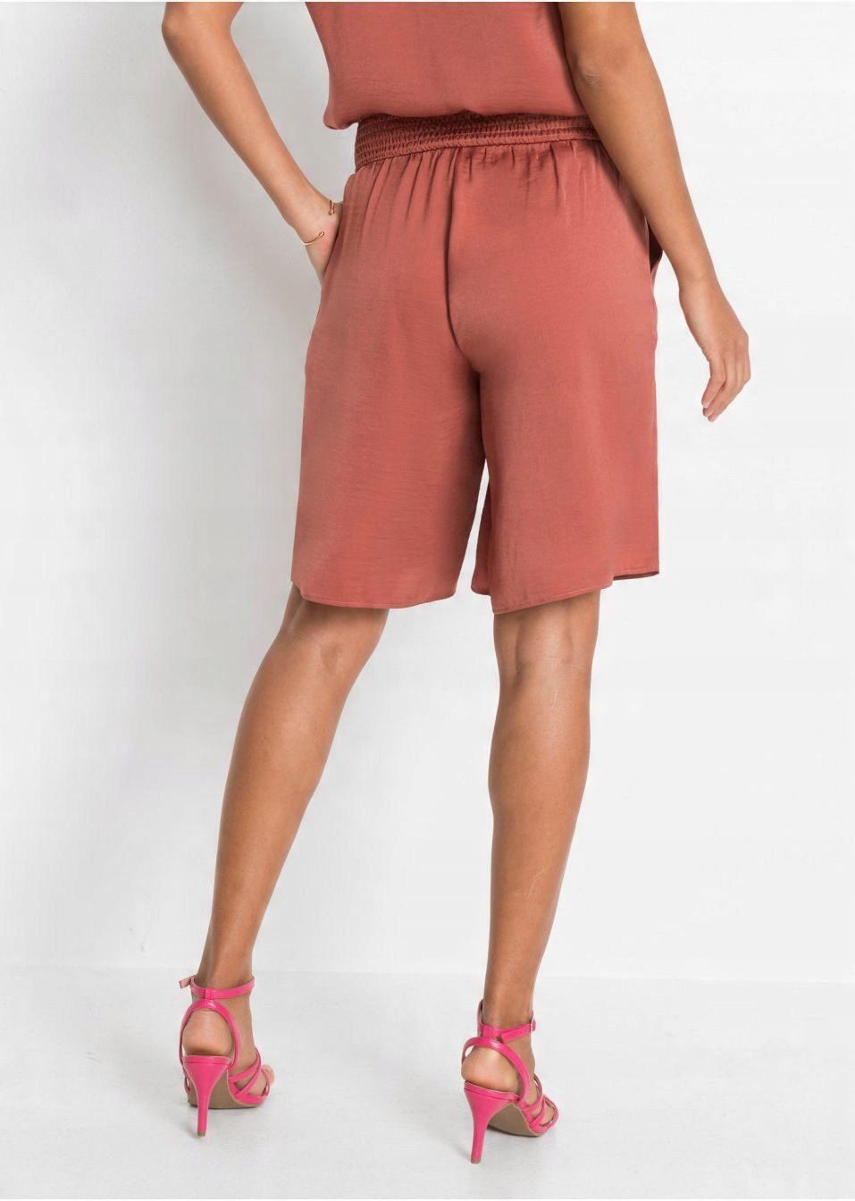 B.P.C bermudy damskie eleganckie ceglane 36.