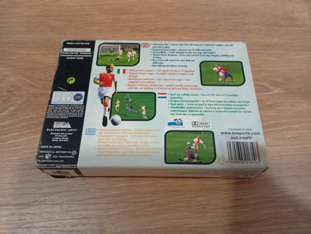 Fifa 99 Nintendo 64 Completo