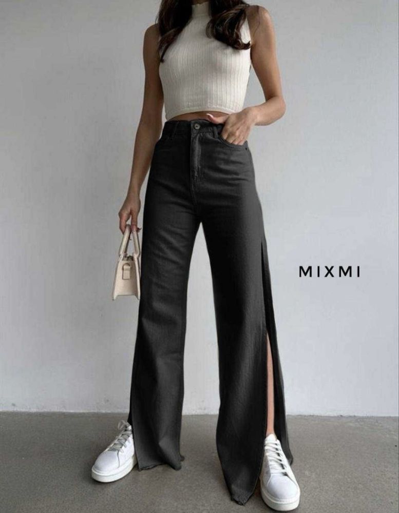 Джинсы черные с разрезами H&M