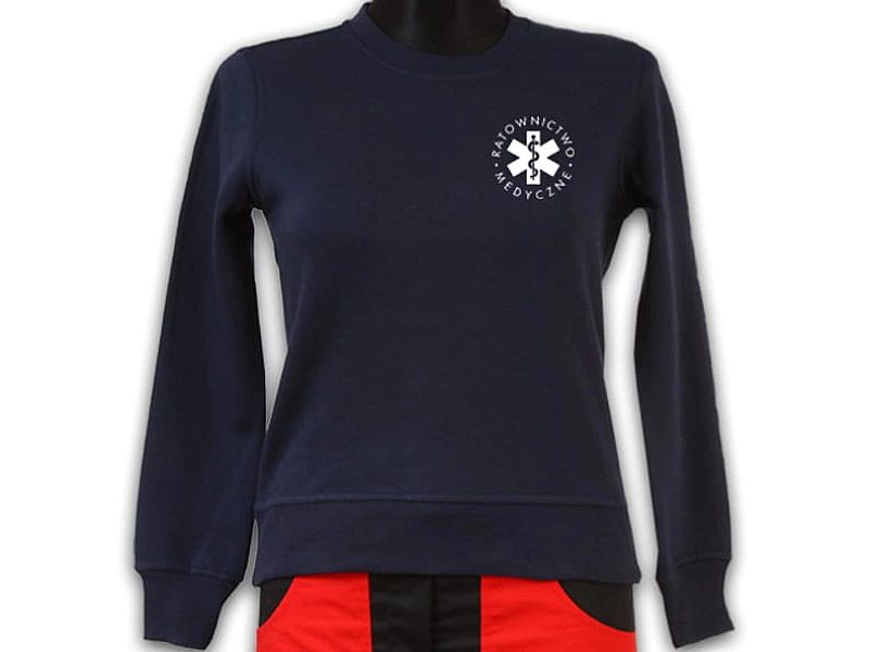 Bluza ratownicza odblaskowa FUNKCYJNA damska granatowa (L)