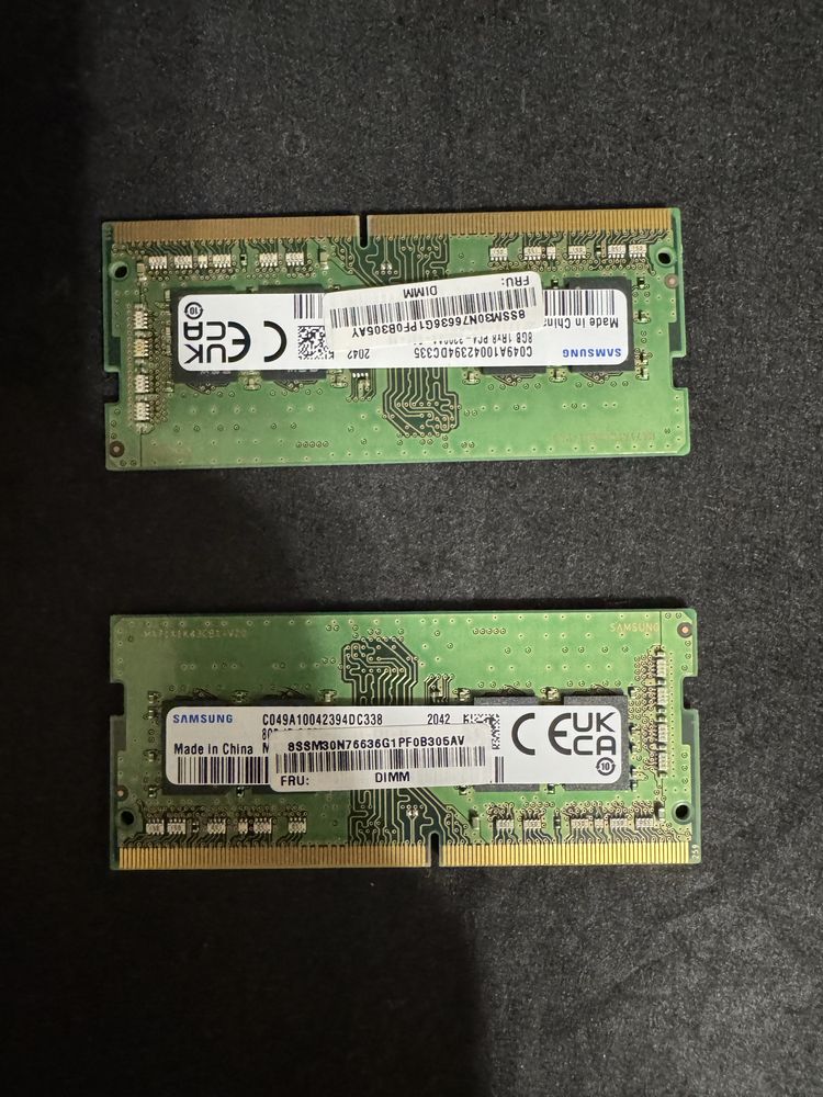 Оперативна память  2х8GB (16 GB) Samsung SO-DIMM DDR4 8GB 3200MHz