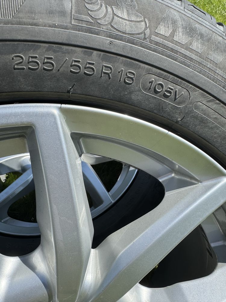 Felgi aluminiowe 18” 5x120 + opony zimowe 255/55