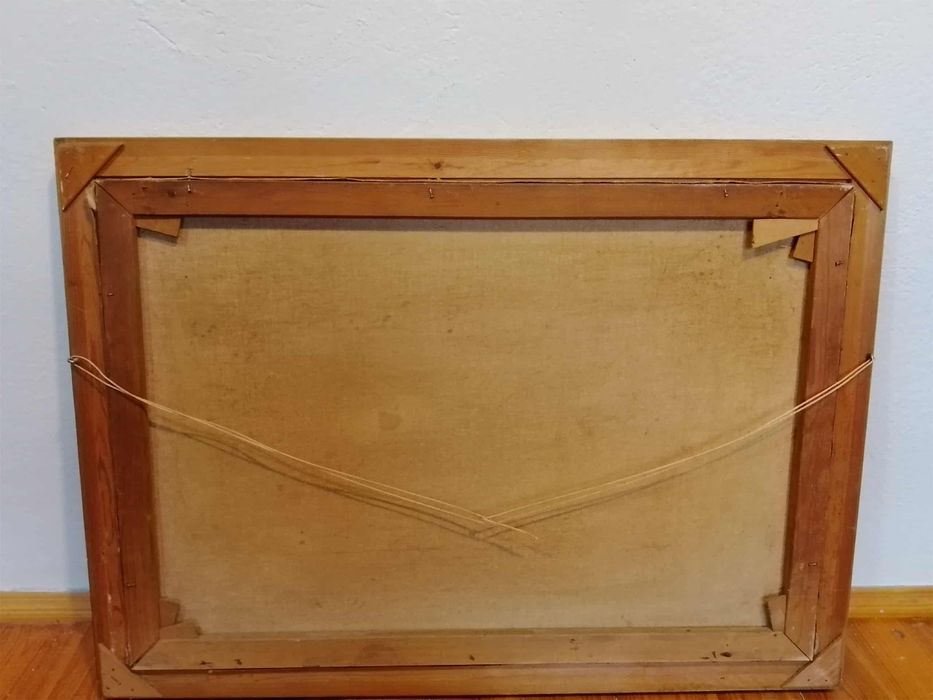 Stary obraz na płótnie Hans Peter Engmann (1879 -1938) .