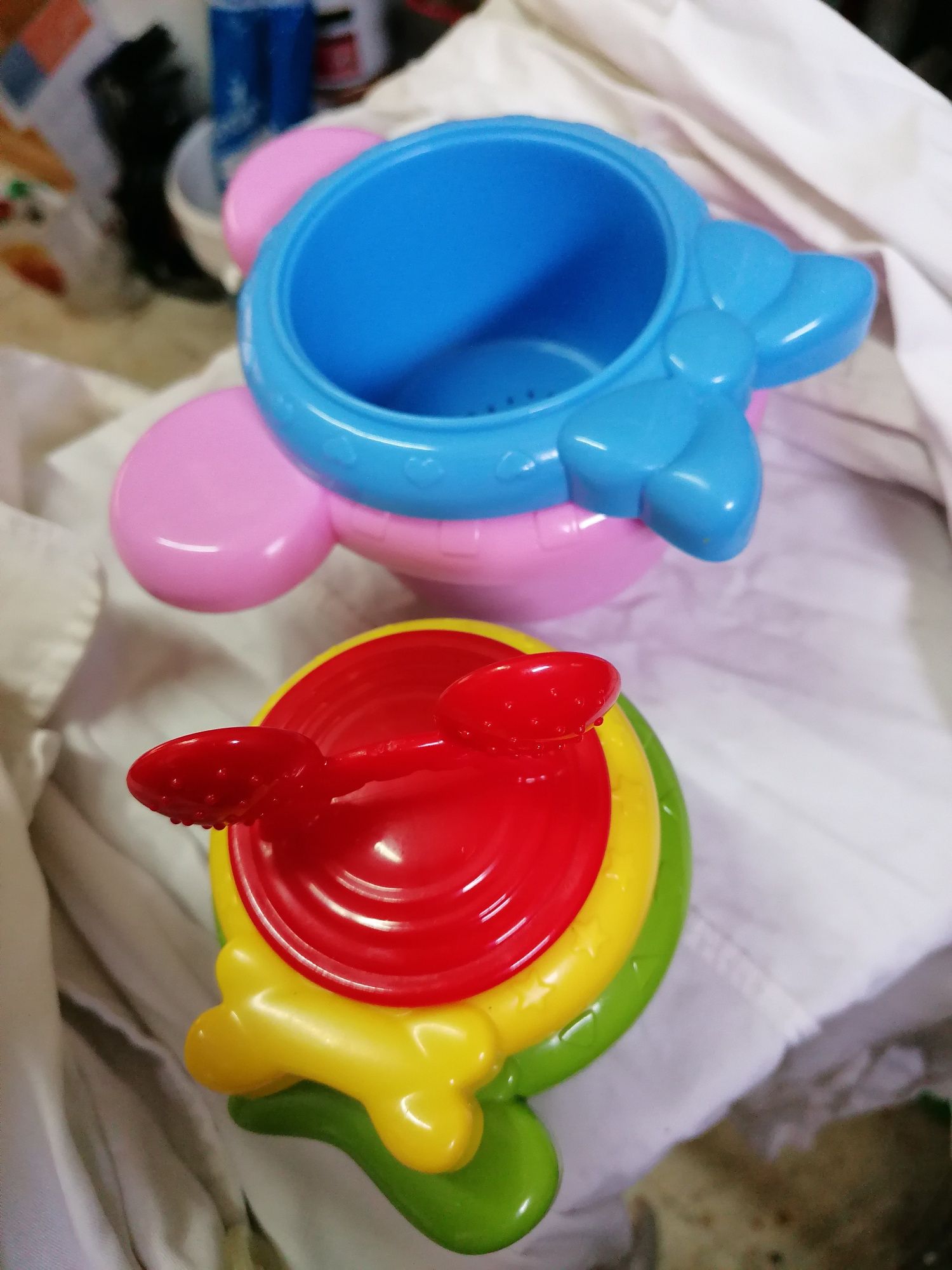 Conjunto de brinquedos para banho Minnie