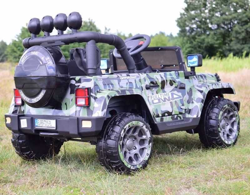 Auto samochód na akumulator JEEP FULLTIME 4x4 buggy terenowy na pilota