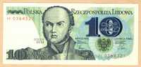 Banknot 10 zł "Bem" z 1982 r stan UNC