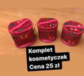 Komplet 3 kosmetyczek