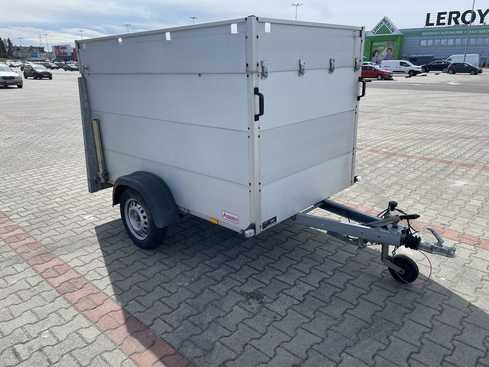 Przyczepa Anssems GTB 750 VT2 rampa kontener lekka aluminiowa