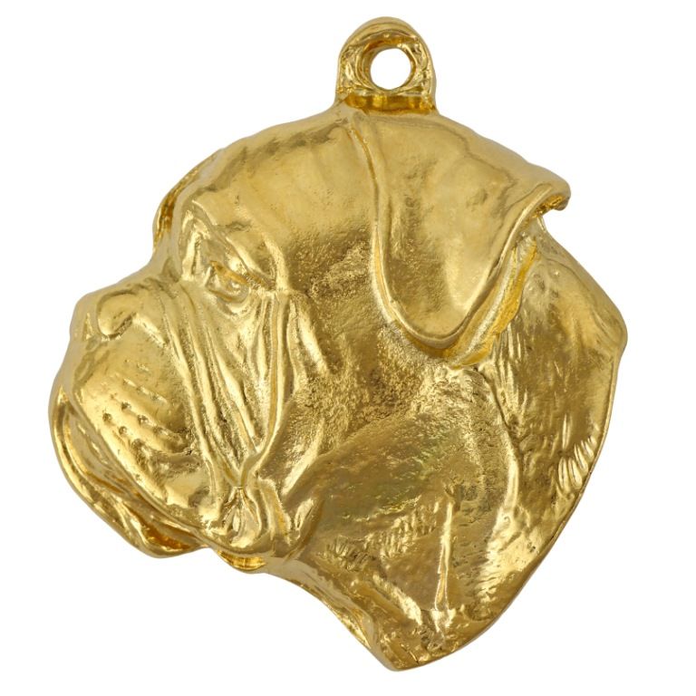 Bullmastiff brelok pozłacany Art-Dog