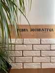 Pedra decorativa em gesso