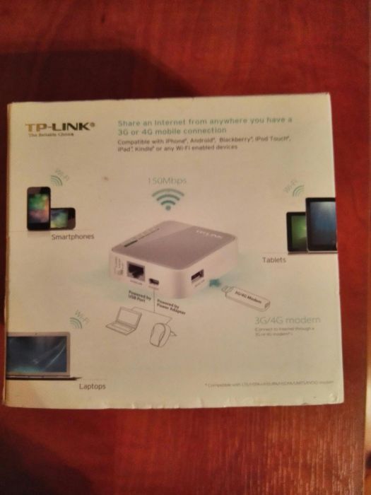 Router TP-Link TL-MR3020 3G/4G/LTE + modem HUAWEI E3276 LTE