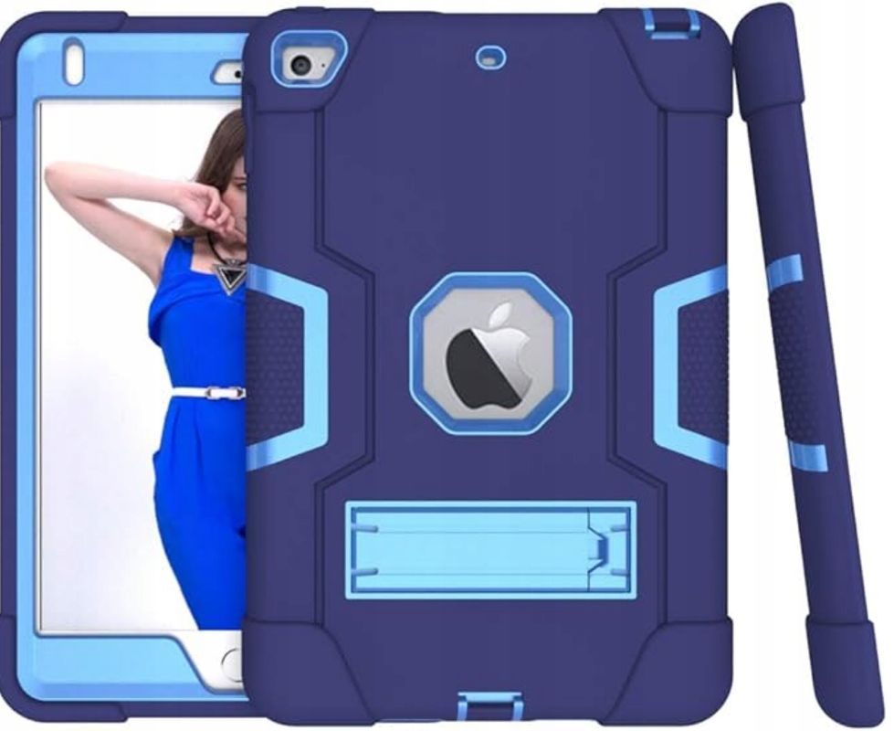 Etui case obudowa do iPad mini4/5 granatowo-niebieska z podpórką