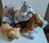 4 Peluches de Animais