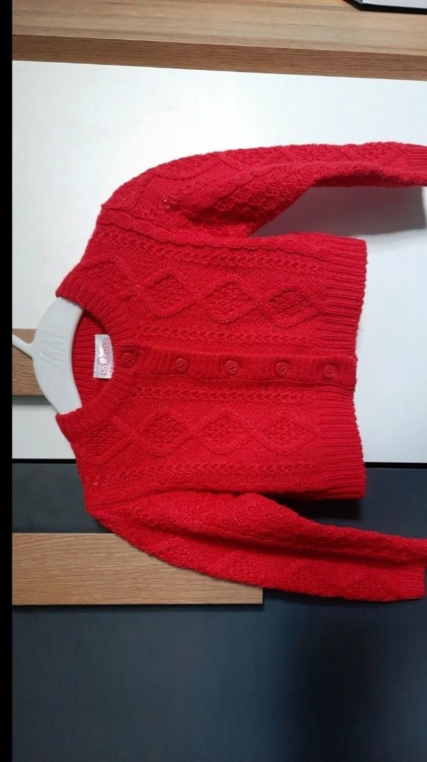 Sweterek świąteczny 74cm
