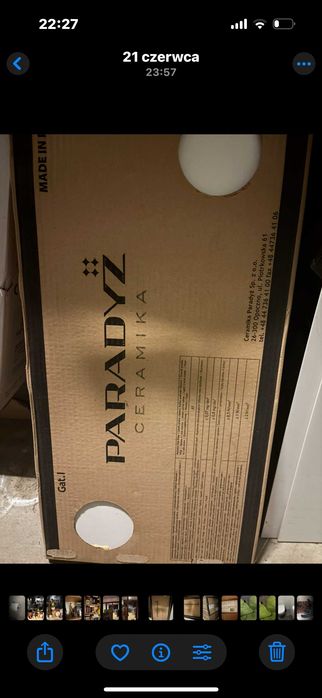 Płytki białe NEVE BIANKO PARADYŻ  29,0 x 59,0
