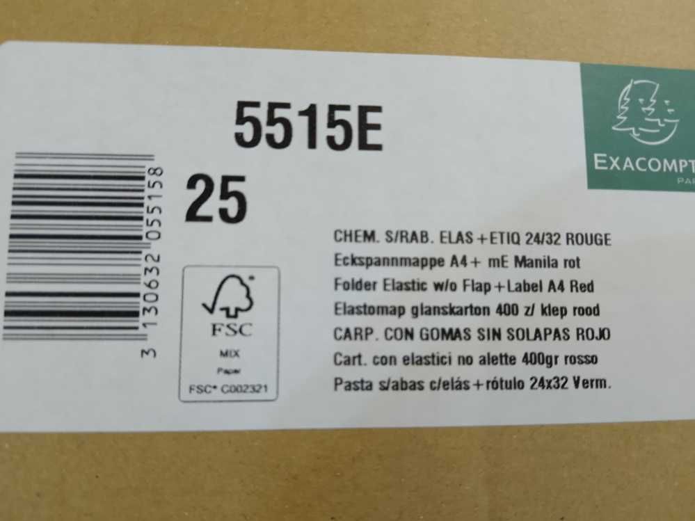 Exacompta Elba Caixa com 25 capas Tam:A4 (1608)