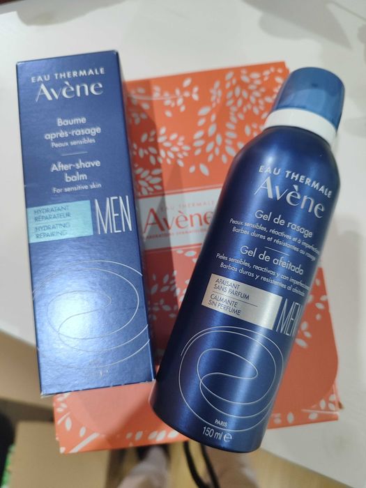 Conjunto de produtos de beleza Caudalie e Avene selados