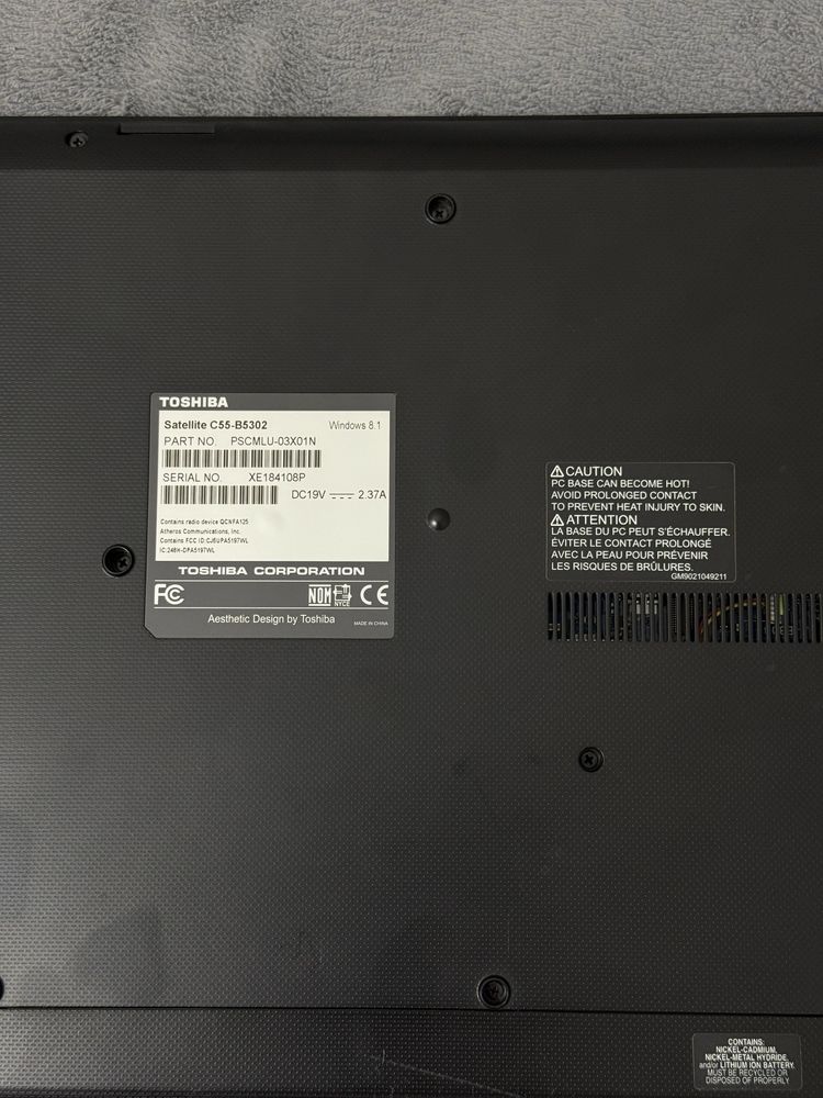Toshiba Satellite C55-B5302