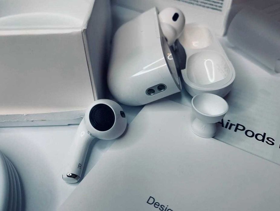 Беспроводные Наушники Airpods pro 2 LUX 1в1 без шумки +чехол
