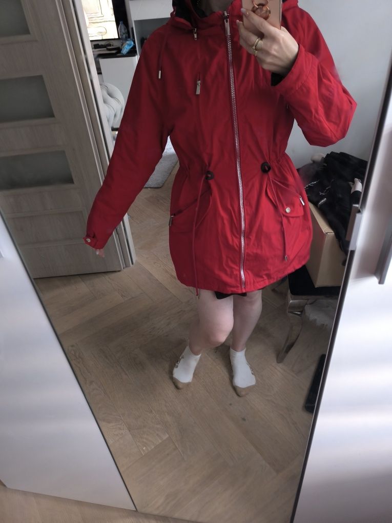 Kurtka parka damska jesienna plus size