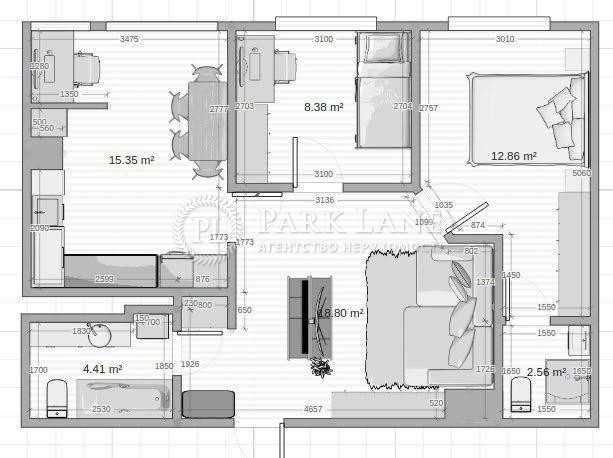 Продам Голосеево 3 ком Парк Ленд Новая Анлия Е-оселя