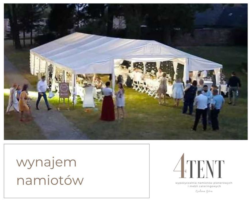 wynajem namiotów stołów krzeseł ogrzewanie namiotów