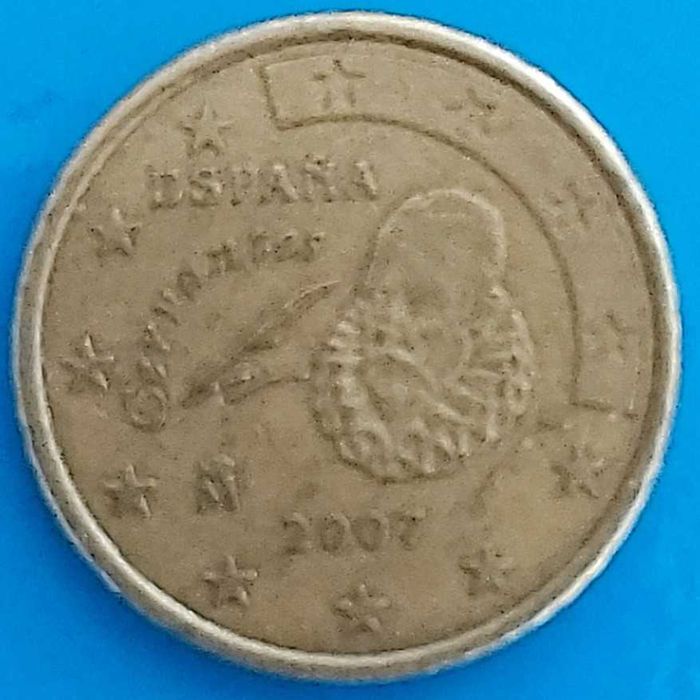 50 Cêntimos de 2007 de Espanha, Cervantes