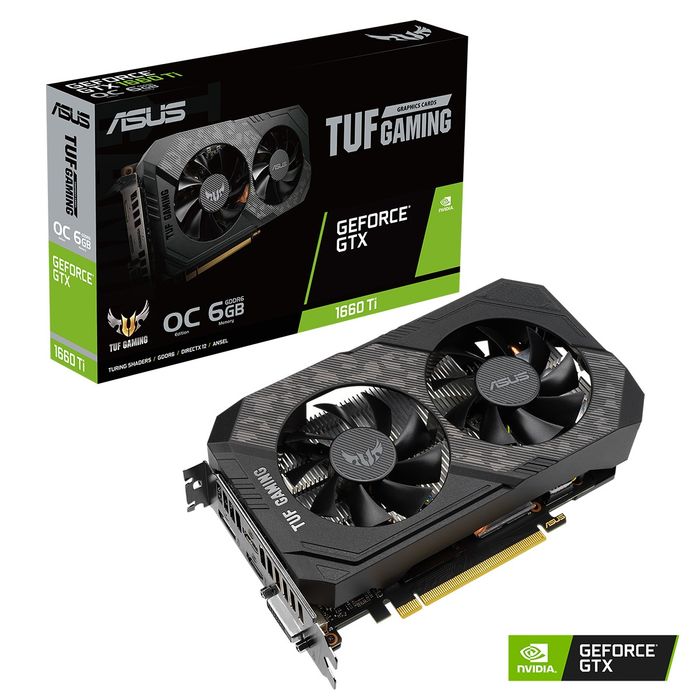 ASUS GeForce GTX 1660 Ti Evo TUF Gaming Graphics Card, 6GB GDDR6 OC64298868990338121