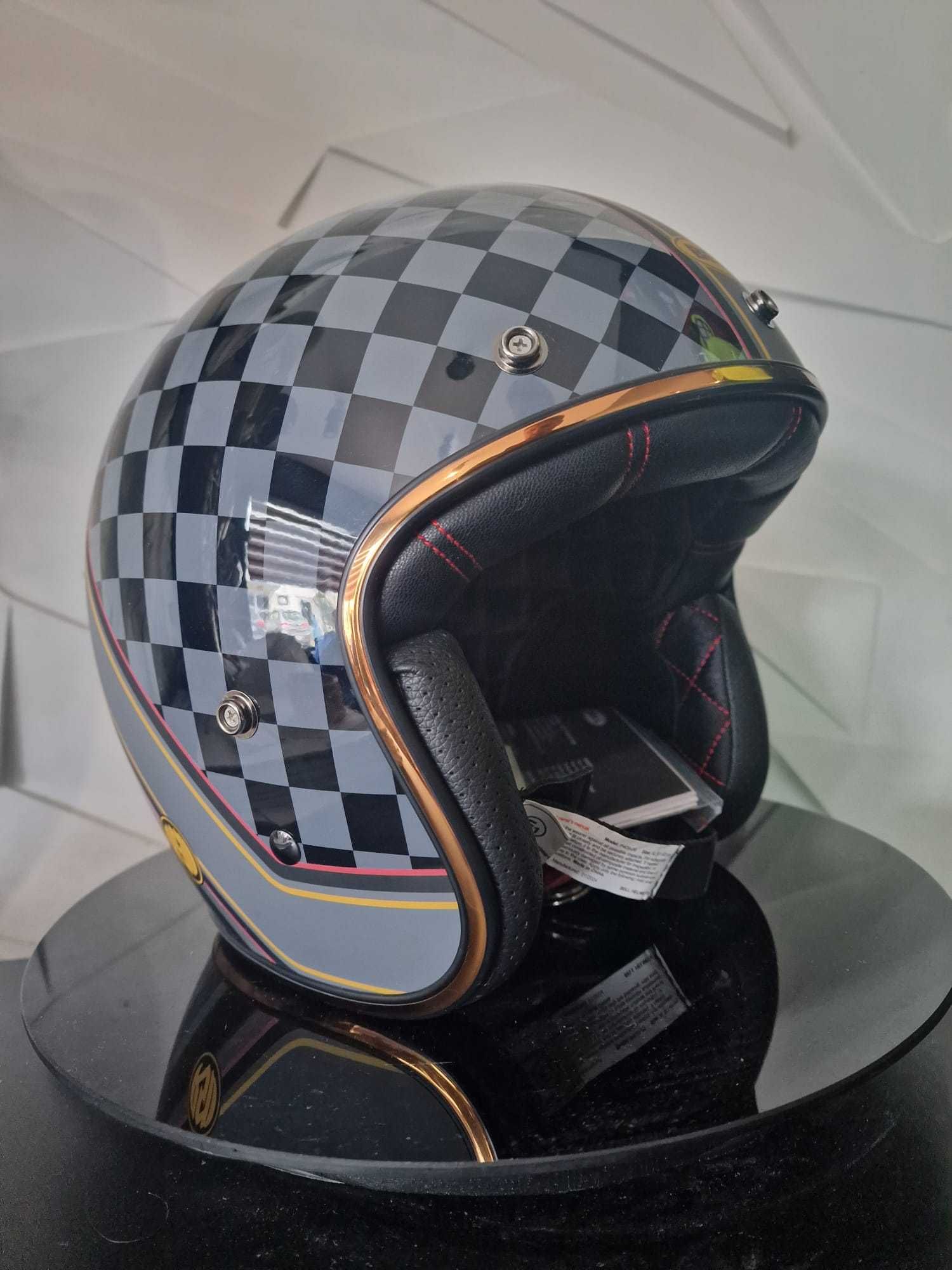 Kask orzech klasyczny Bell Custom 500 RSD Black/Gold 'M 'L 'XL GRATISY