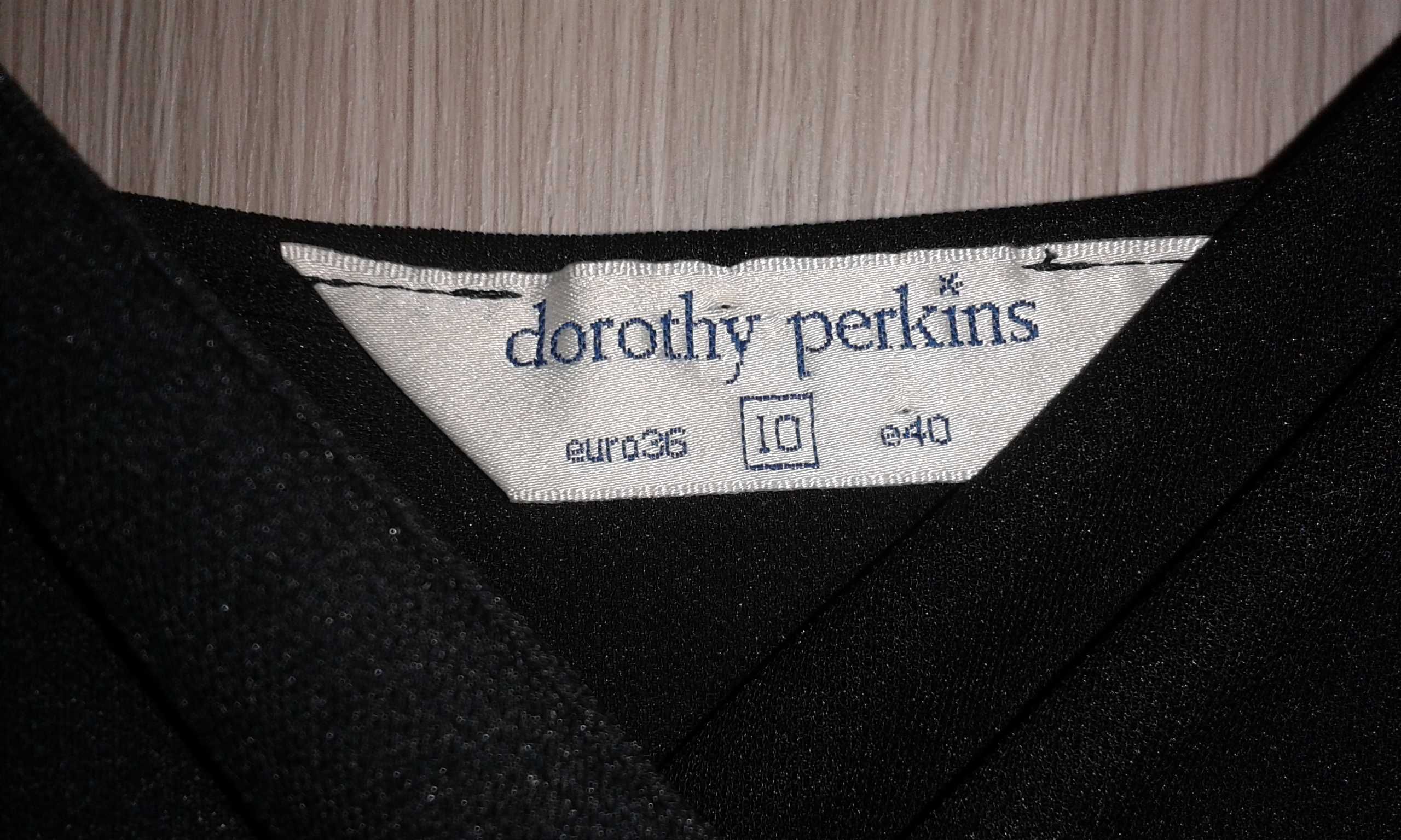 36/38 Sukienka Dorothy Perkins czarna długa damska sylwester ślub