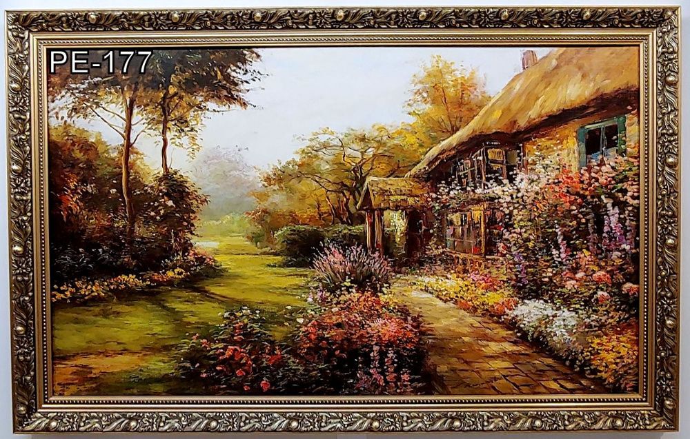 Obrazy reprodukcje w złotej stylowej ramie 110X70 CM
