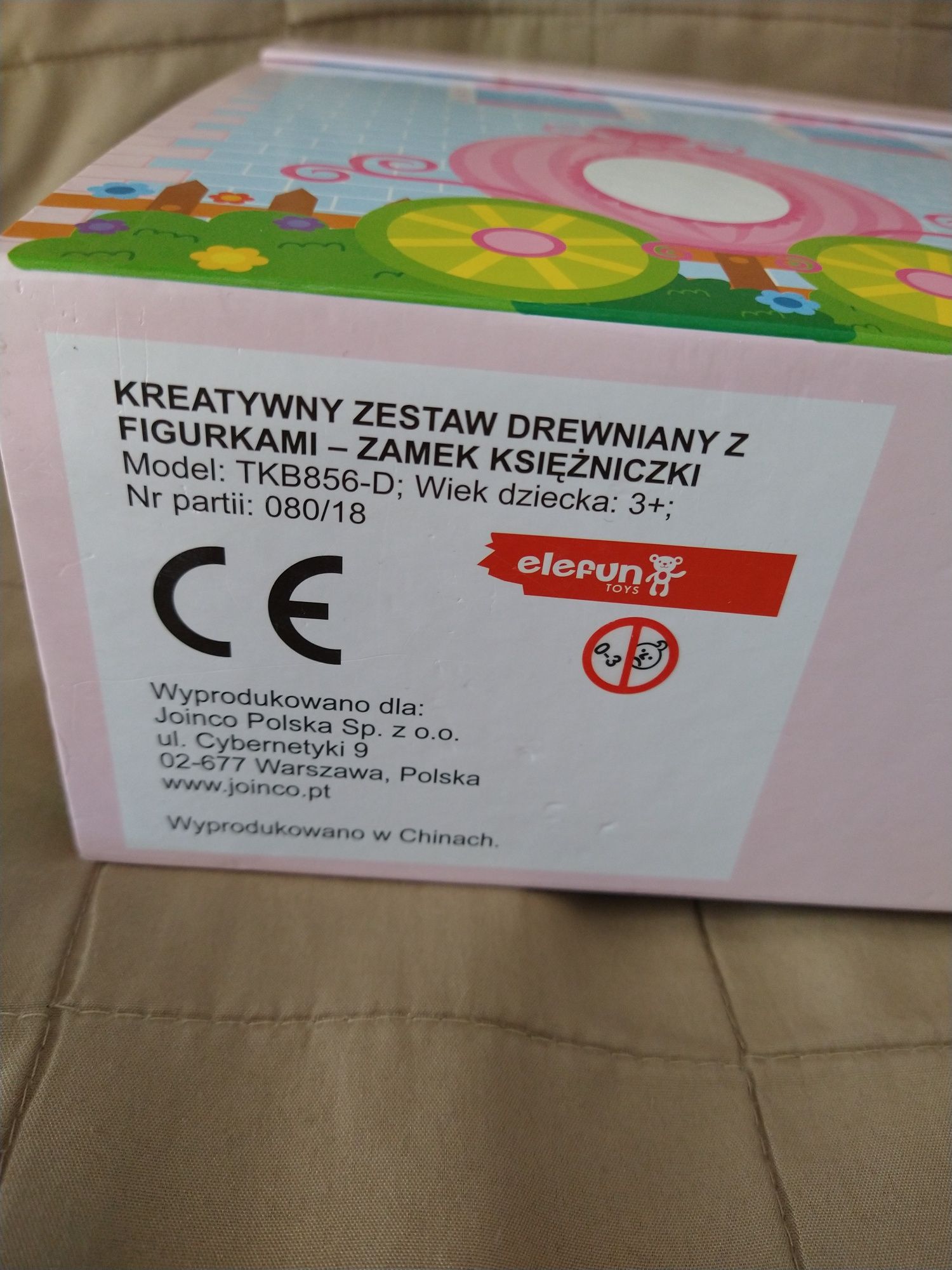 Zamek księżniczki z figurkami - kreatywny zestaw drewniany - elefun