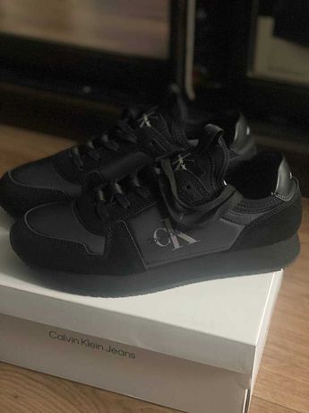Мужские черные кроссовки Calvin Klein 41р lacoste armani
