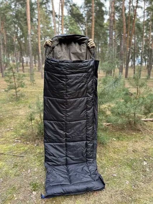 1001 Спальник зимний , теплый ,одеяло с капюшоном до -40.