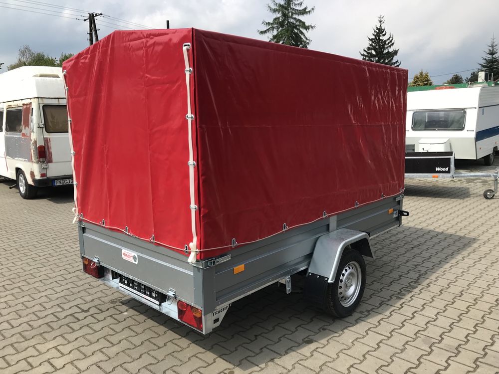 Wynajem Przyczepa Fracht 350x150 Bardzo Duża Przestronna Dmc 750 kg