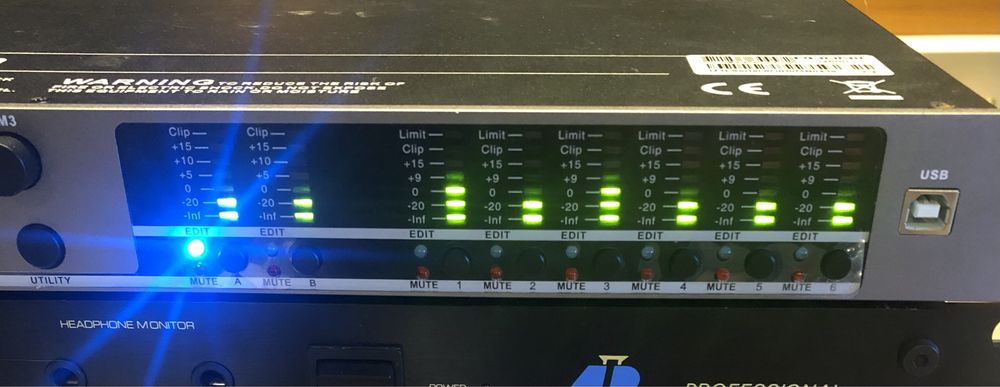 Procesor dźwięku crossover zwrornica phonic i2600 usb S/PDIF