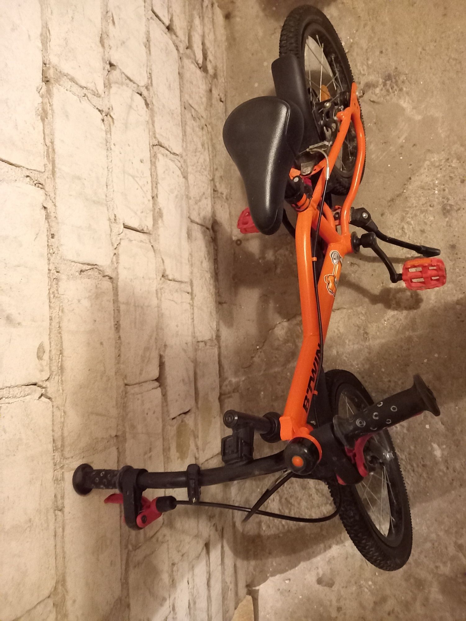Rowerek Btwin Robot 500, 16 cali pomarańczowy
