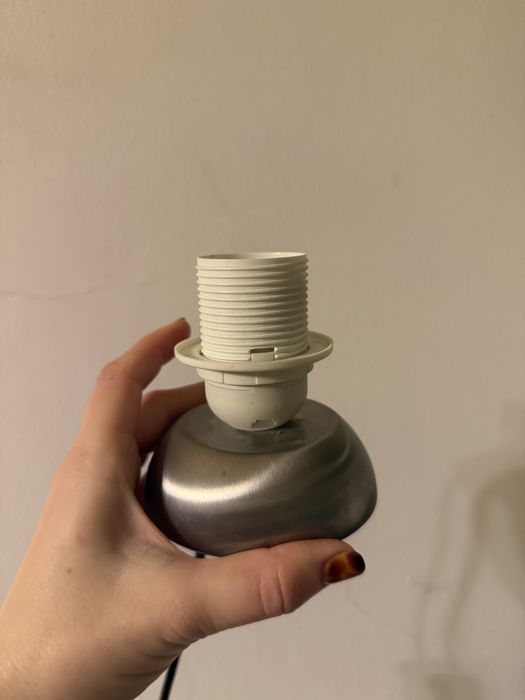 Vintage podstawka na żarówkę do lampy na biurko ikea BOJA bez klosza