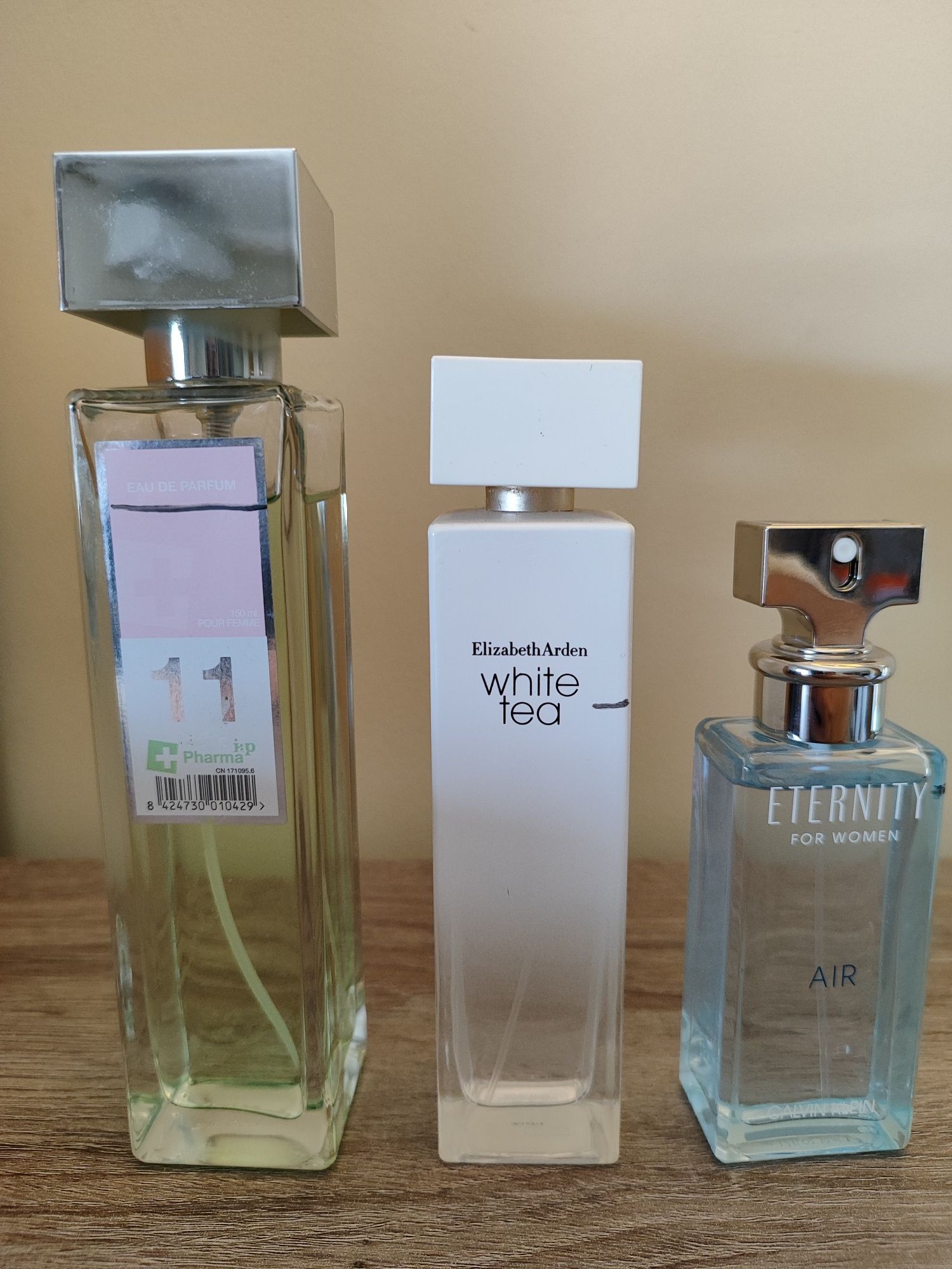 3 Perfumes white tea eternity air e fragrância n11 pharma