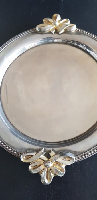 Taca okrągła Srebrna PRL