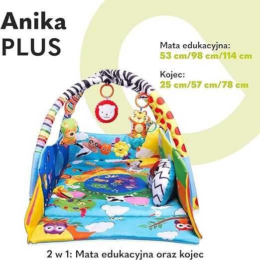 mata edukacyjna LIONELO Anika Plus Blue Yellow 2w1, nowa, powystawowa