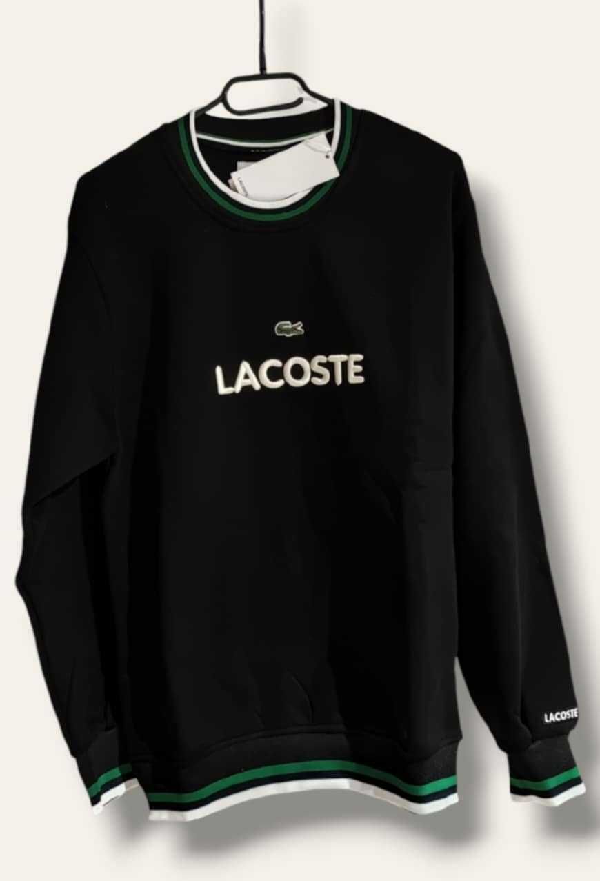 Nowa męska bluza ocieplana Lacoste rozmiar L czarna