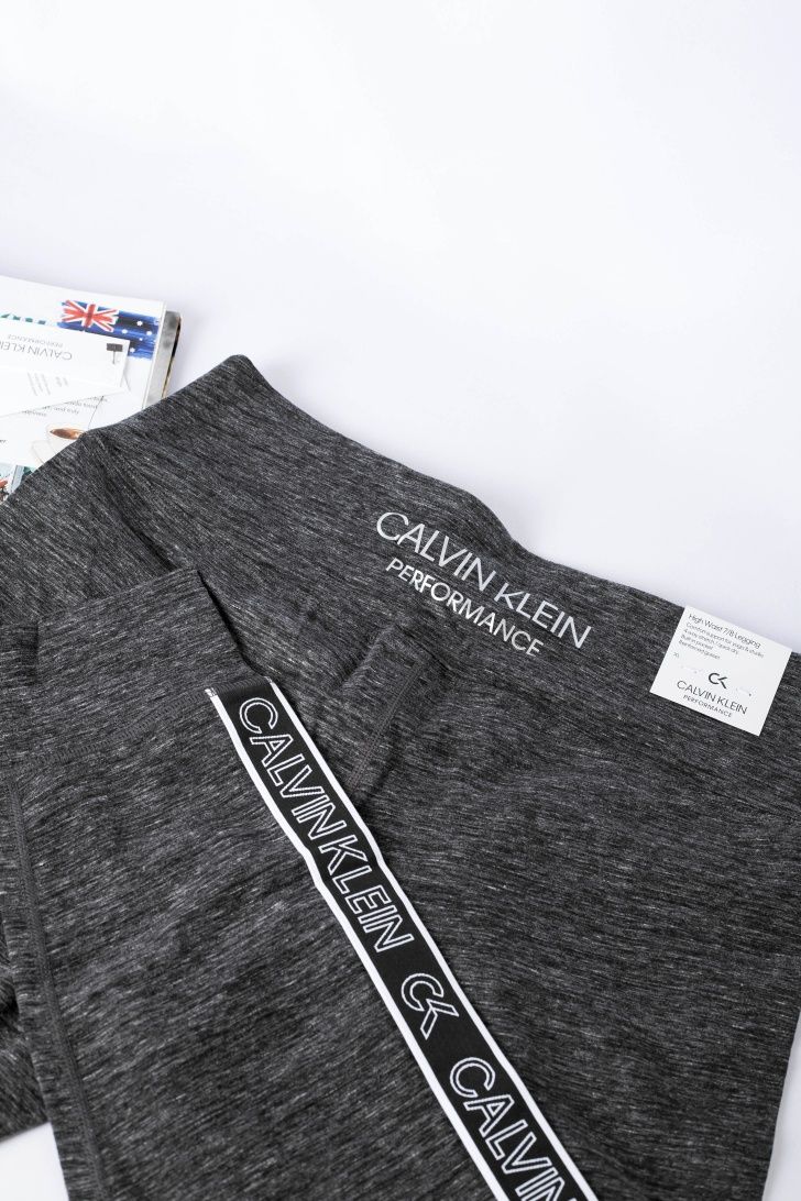 CALVIN KLEIN ОРИГІНАЛ. Жіночі легінси лосини сірі з лампасами L-XL