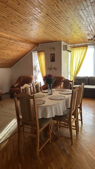 Стіл та стільці натуральне дерево