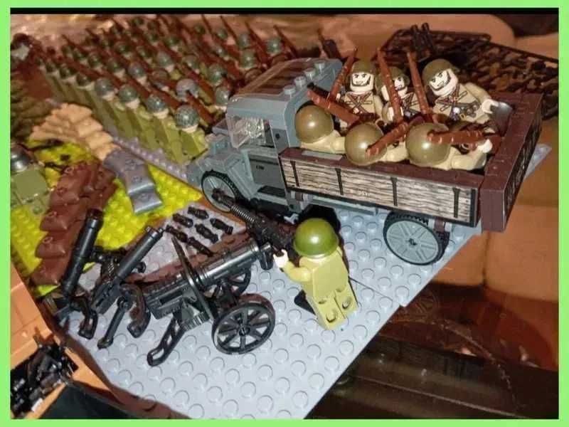 ZESTAW PREMIUM! 40 Figurek Żołnierze Bitwa World War 2 jak LEGO Cobi