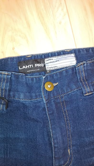 LAHTI PRO Spodnie robocze jeansowe nowe roz. M 340g/m2 krótkie