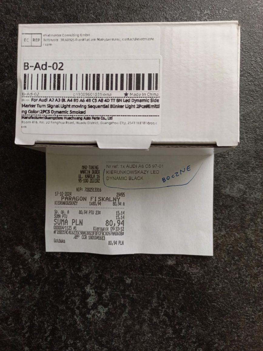 Kierunkowskazy boczne migacze LED Audi A3/8L, A4/B5, A6/C5, TT/8N +g.!