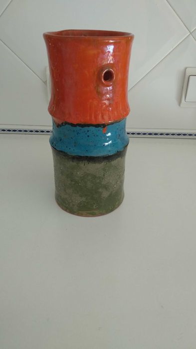 Peça de arte - Jarra de teto assinatura oleiro/ceramista Azevedo 1972