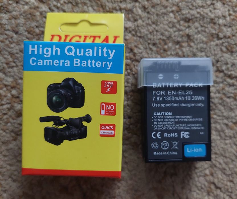 Reytric зарядний пристрій та батарея для EN-EL25 для Nikon Z50/Z fc